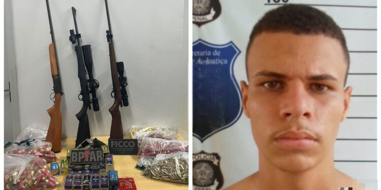 Criminosos acusados de roubo em chácara de CAC são presos com armas e munições